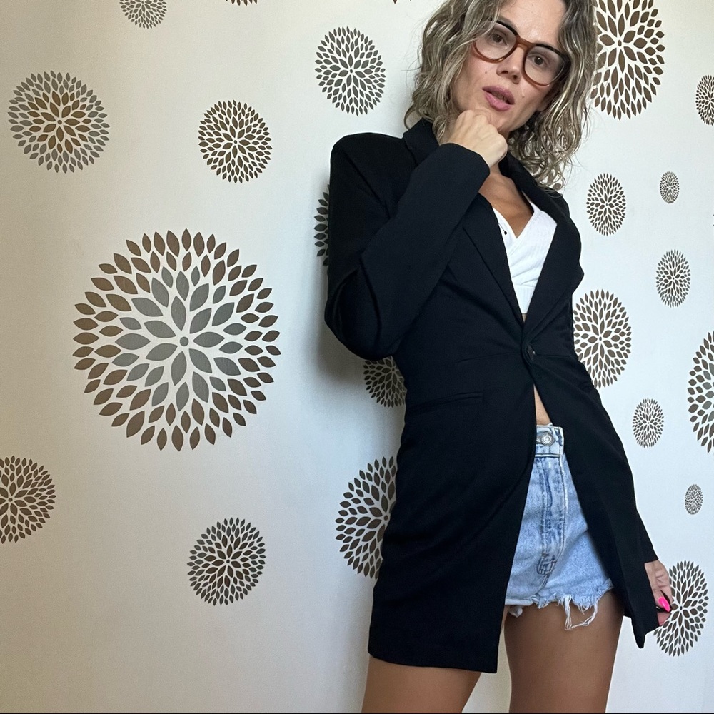 Reformation Barton Blazer in Black